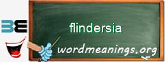 WordMeaning blackboard for flindersia